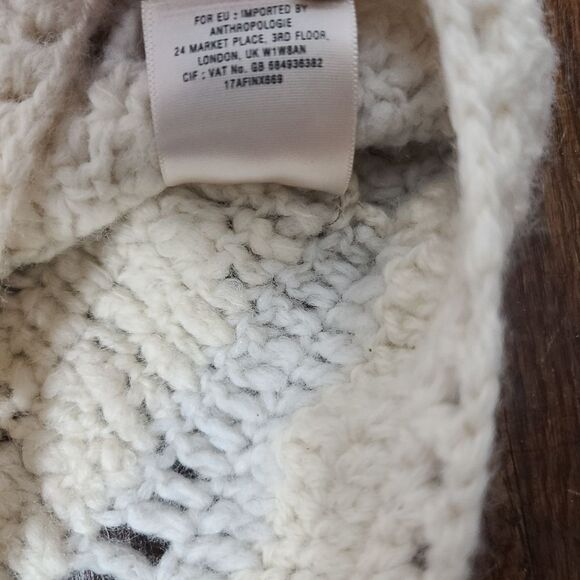 Anthropologie Altiplano Crochet Tunic Beige Earth Tones Festival Boho Small - Picture 11 of 12